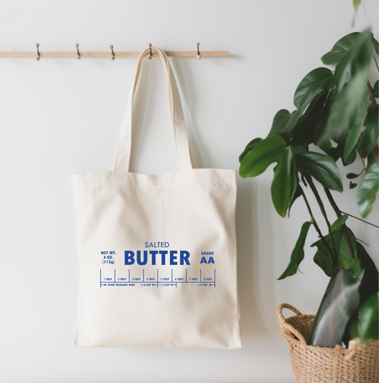 Butter Small Canvas Tote Bag