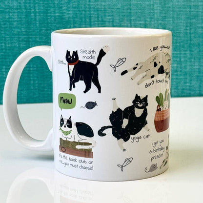 Feisty Felines Coffee Tea Mug - Cats with Attitude