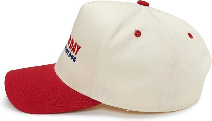 2-Tone Cap - It's A Bad Day To Be A Hotdog - Red/Beige