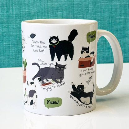 Feisty Felines Coffee Tea Mug - Cats with Attitude