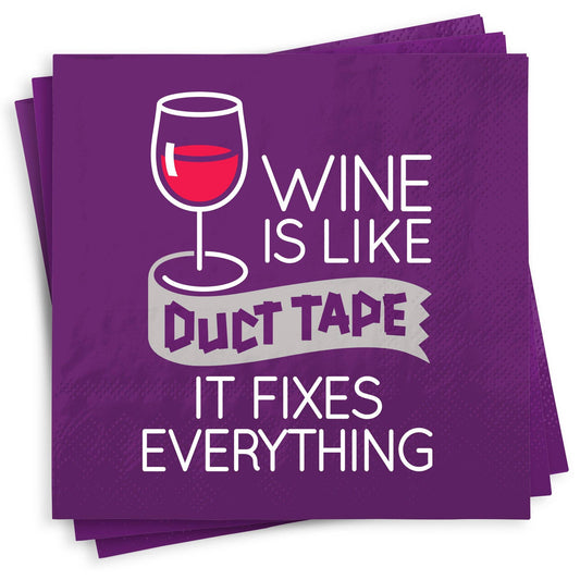 Funny Cocktail Napkins - Duct Tape