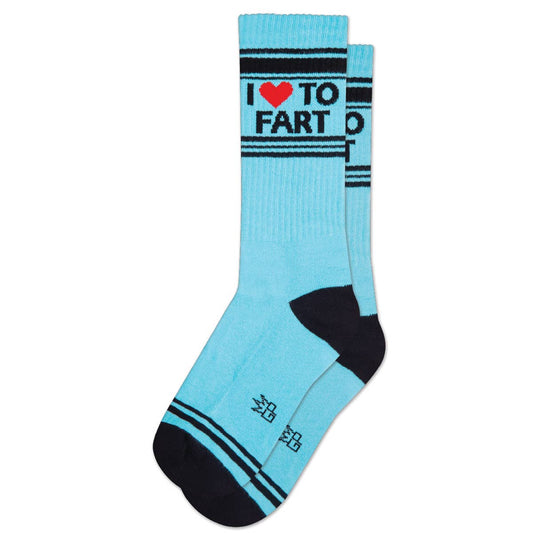 I ❤️ To Fart Gym Crew Socks
