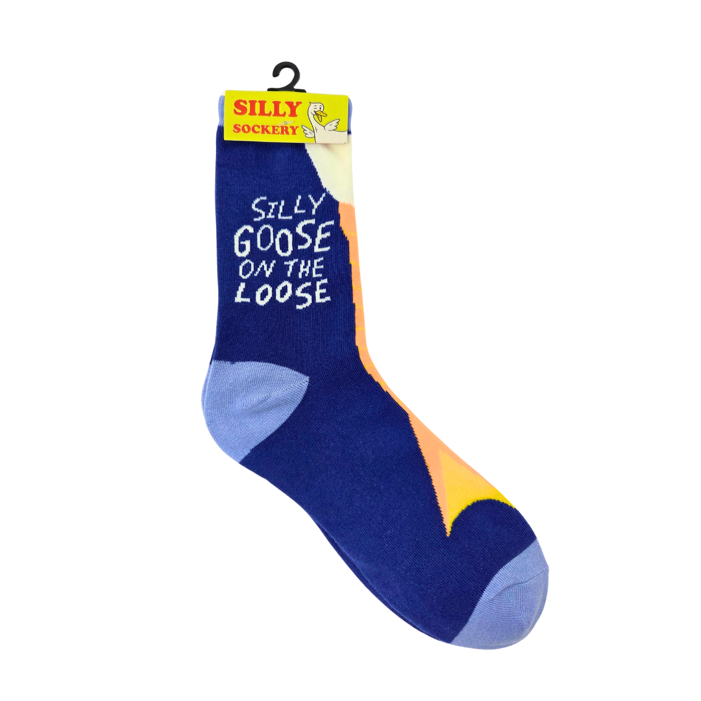 Silly Goose On The Loose - Women's Funny Cotton Crew Sock