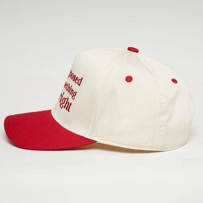 2-Tone Cap - Undiagnosed But Something Ain't Right Red/Beige