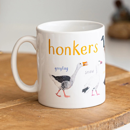 Honkers Bird Pun Geese Fowl Language Coffee or Tea Mug