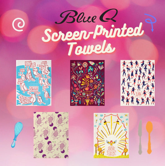 BLUEQ Funny Screen-Printed Dish Towels in 37 Hilarious Styles | Kitchen Hand Tea