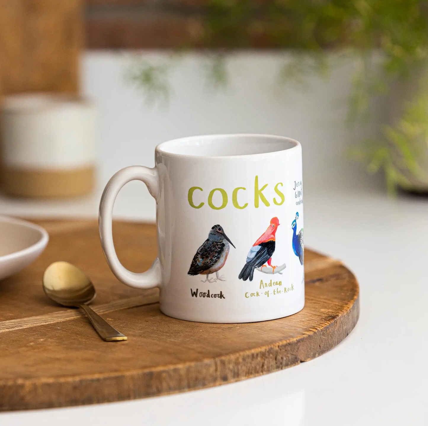 Cocks Bird Pun Fowl Language Rooster Coffee or Tea Mug