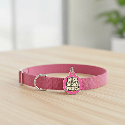 Dog ID Tag with Personalized QR Code - Miss Sassy Pants