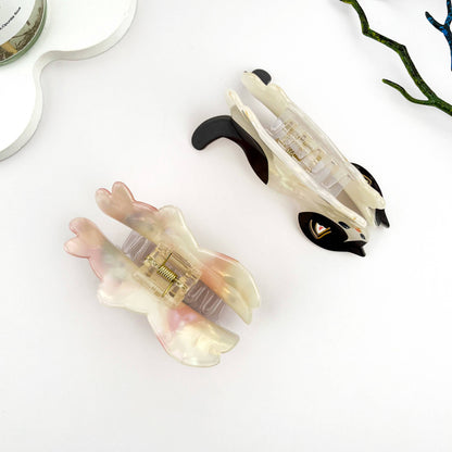 Lazy Cat Exquisite Acetate Animal Hair Claw Clip