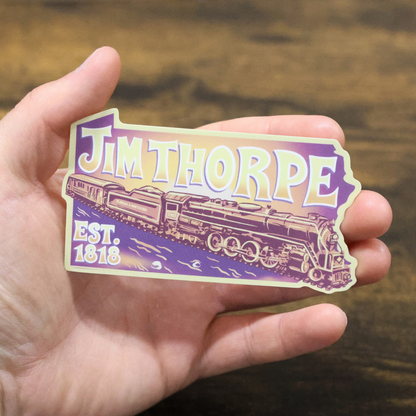PA Jim Thorpe Sunset Train Sticker