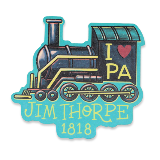 I Love PA Jim Thorpe Train Sticker
