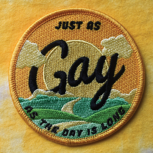 Just As Gay (Iron-On Patch)