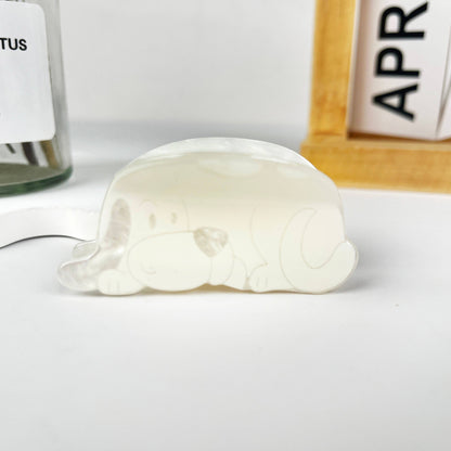 Dog style animal hair claw clip