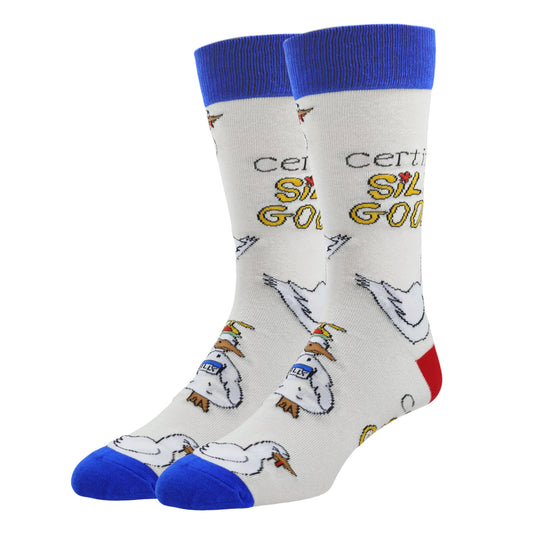 Silly Goose | Men's Funny Cotton Crew Socks