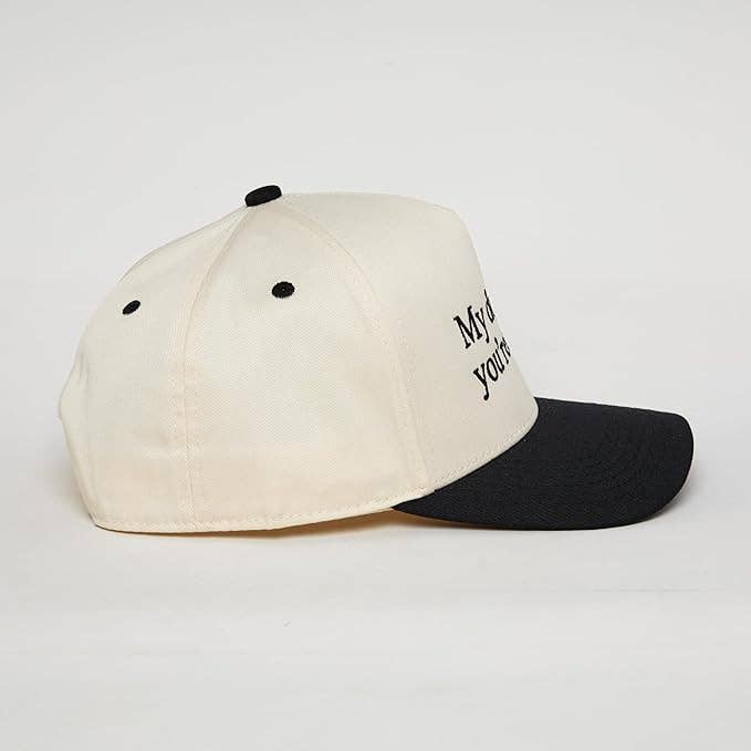 2-Tone Cap - My Dog Said You're a Hoe - Black/Beige
