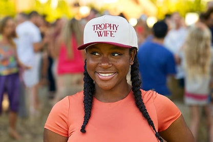 Two Tone Cap -  Trophy Wife - Burgundy/Beige