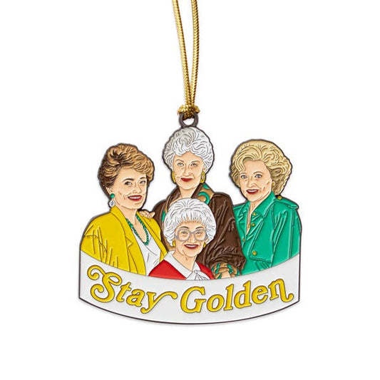 Stay Golden Girls Enamel Holiday Ornament