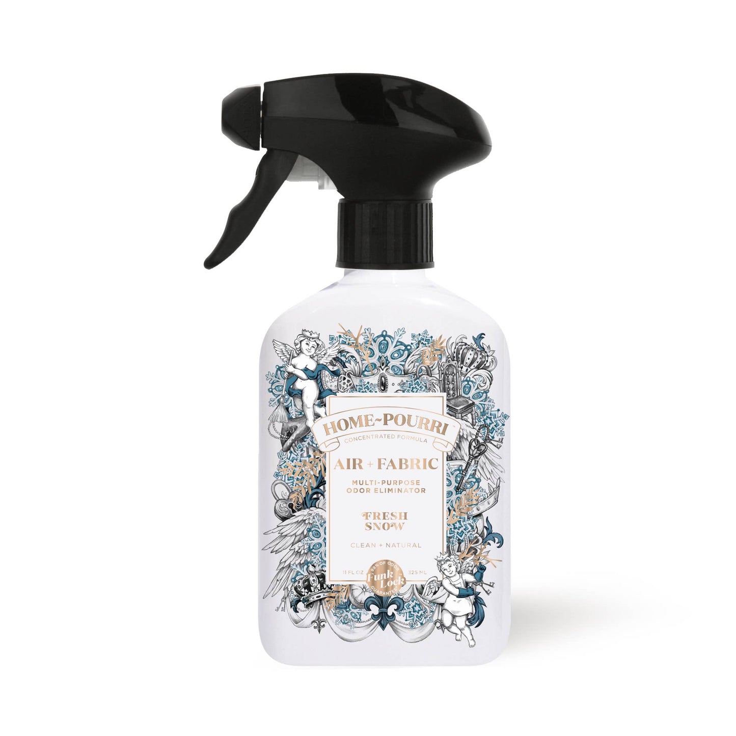 Home~Pourri Fresh Snow Air + Fabric Odor Eliminator, Holiday