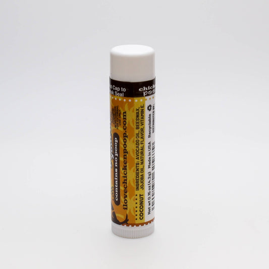 Chicken Poop® COCONUT Lip Balm, All Natural 24ct BOWL REFILL