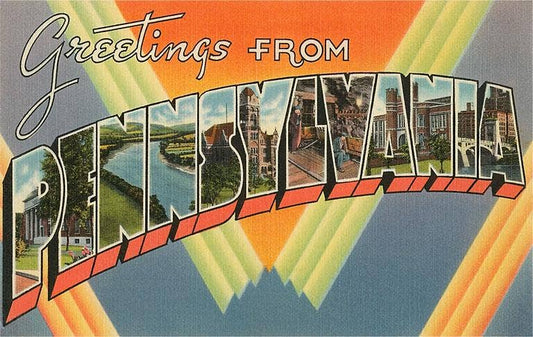 Postcard PA-396 Greetings from Pennsylvania