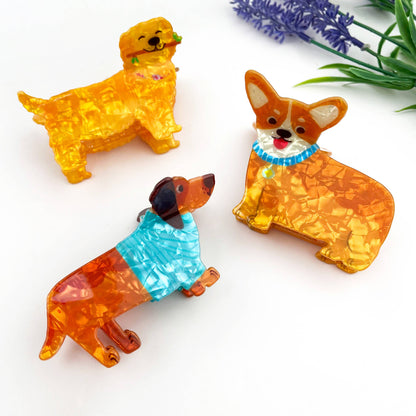 Creative Cartoon Puppy Hair Claw Clip