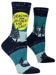 Dragons And Wizards And Shit - Women's Crew Socks