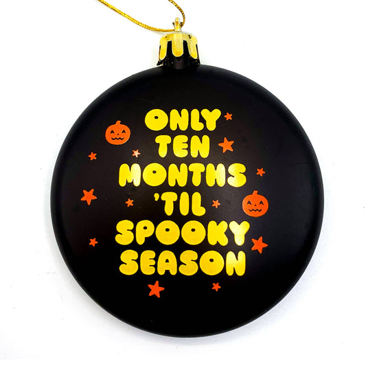 Spooky Season Plastic Christmas Tree Holiday Ornament