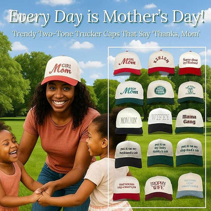 Two Tone Cap -  Trophy Wife - Burgundy/Beige