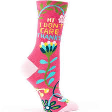 Hi I Don't Care Thanks - Women's Crew Socks