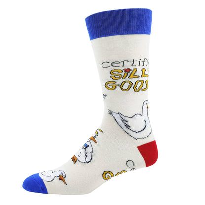 Silly Goose | Men's Funny Cotton Crew Socks