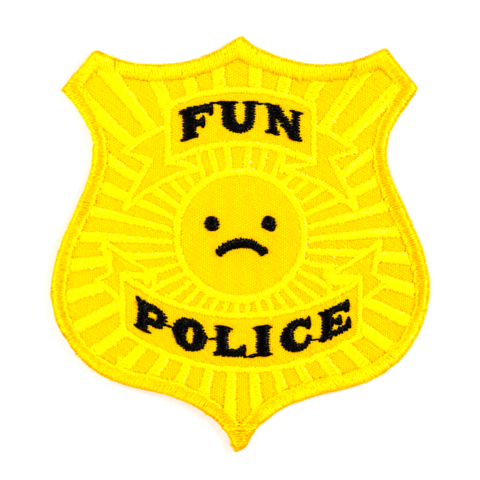 Fun Police Embroidered Iron-On Patch