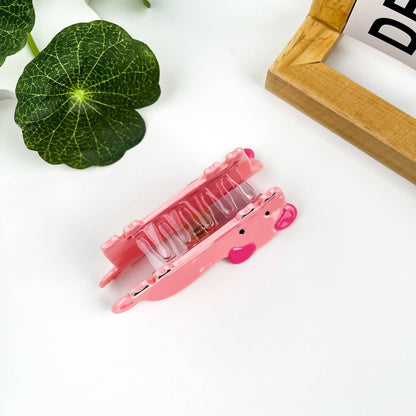 Lovely Cartoon Animal Acetate piglet Hair Claw Clip