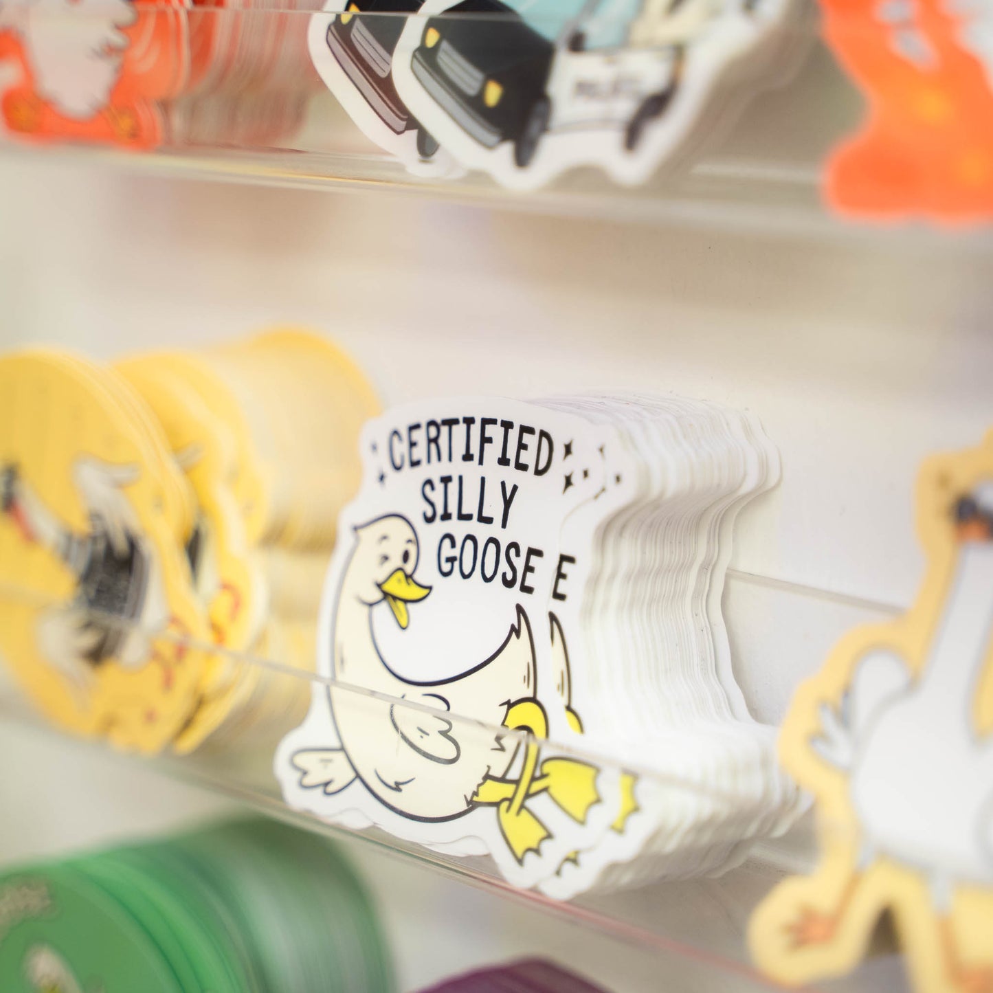 funny certified silly goose sticker